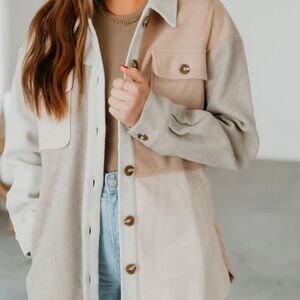 SO Women's Tan and Cream Utility Jacket